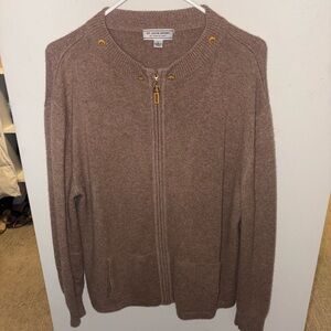 St. John Sport Cashmere Sweater Zip Up